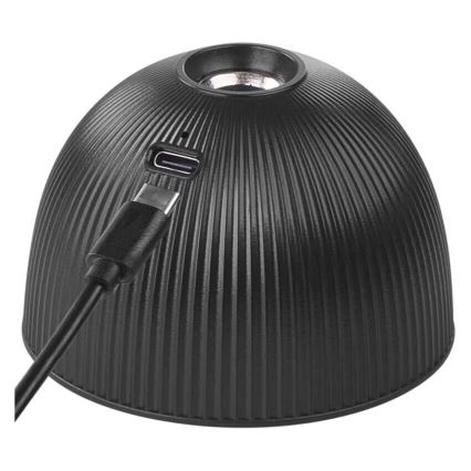 LED Ljusreglerad uppladdningsbar bordslampa magnetisk 04.01.2001 LED/4,2W/3,7V 4000K 1200mAh svart