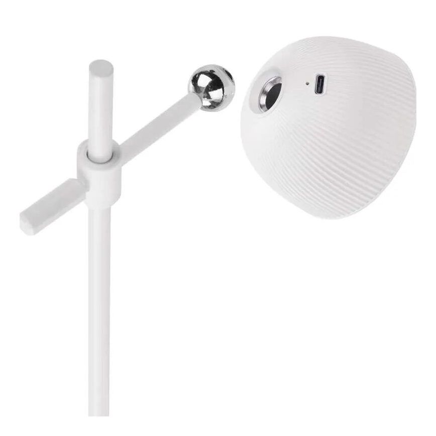 LED Ljusreglerad uppladdningsbar bordslampa magnetisk 04.01.2001 LED/4,2W/3,7V 4000K 1200mAh vit
