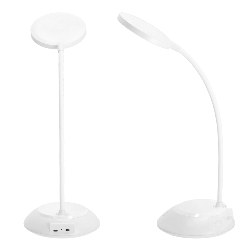LED Ljusreglerad uppladdningsbar bordslampa VISUA LED/5W/5V 3000-5000K 1200 mAh vit