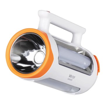 LED Ljusreglerad uppladdningsbar ficklampa 2i1 med strömbanksfunktion LED/5W/230V 3500 mAh