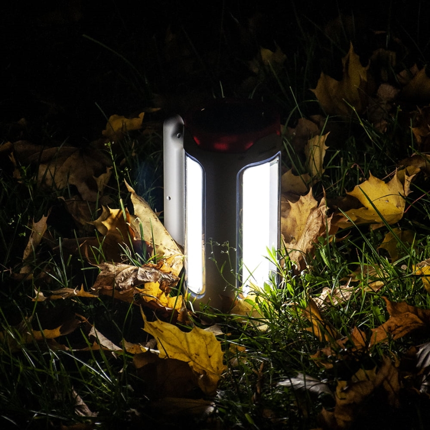 LED Ljusreglerad uppladdningsbar ficklampa 2i1 med strömbanksfunktion LED/5W/230V 3500 mAh