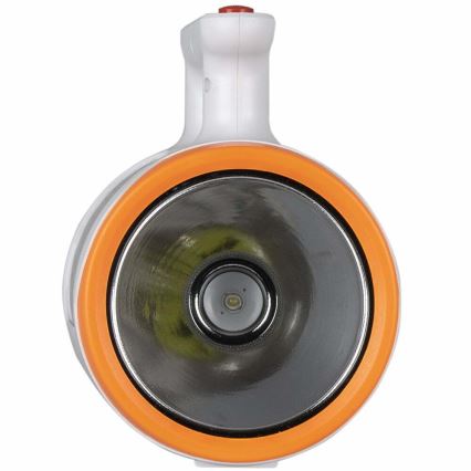 LED Ljusreglerad uppladdningsbar ficklampa 2i1 med strömbanksfunktion LED/5W/230V 3500 mAh