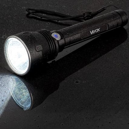 LED Ljusreglerad uppladdningsbar ficklampa LED/20W/5V IPX5 1570 glansig 8400 mAh