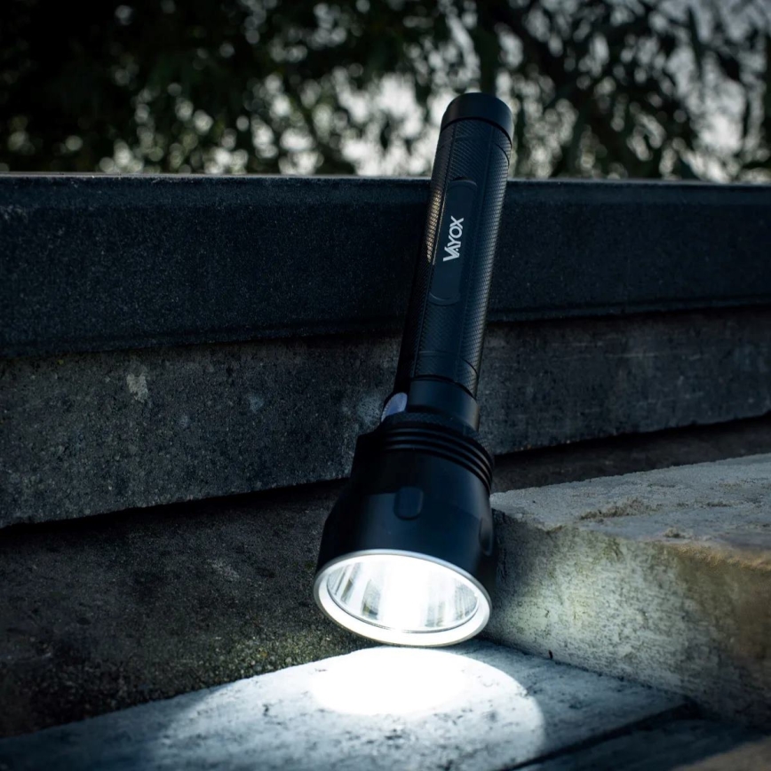 LED Ljusreglerad uppladdningsbar ficklampa LED/20W/5V IPX5 1570 glansig 8400 mAh