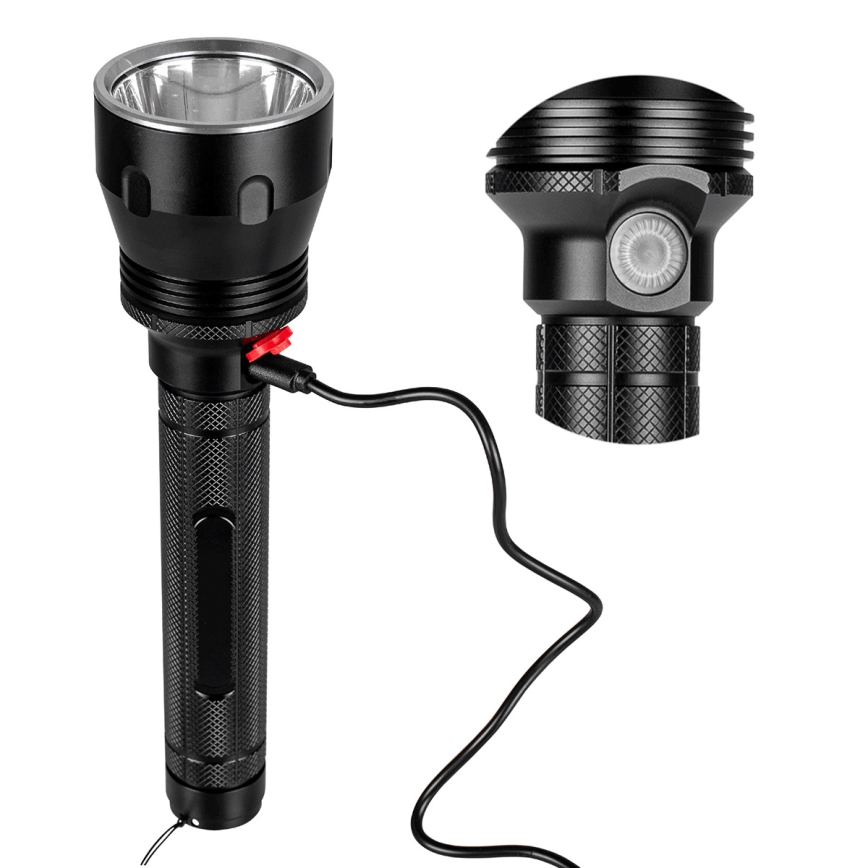 LED Ljusreglerad uppladdningsbar ficklampa LED/20W/5V IPX5 1570 glansig 8400 mAh