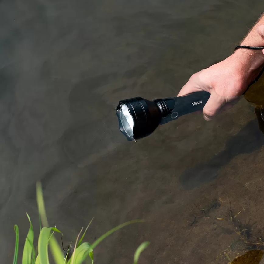 LED Ljusreglerad uppladdningsbar ficklampa LED/20W/5V IPX5 1900 glansig 5000 mAh