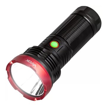 LED Ljusreglerad uppladdningsbar ficklampa LED/20W/5V IPX5 2000 glansig 6000 mAh