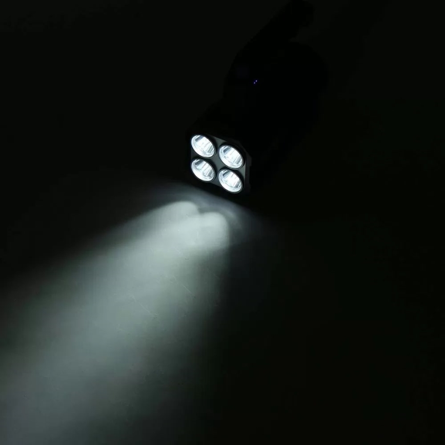 LED Ljusreglerad uppladdningsbar ficklampa LED/5V IPX4 250 glansig 1200 mAh