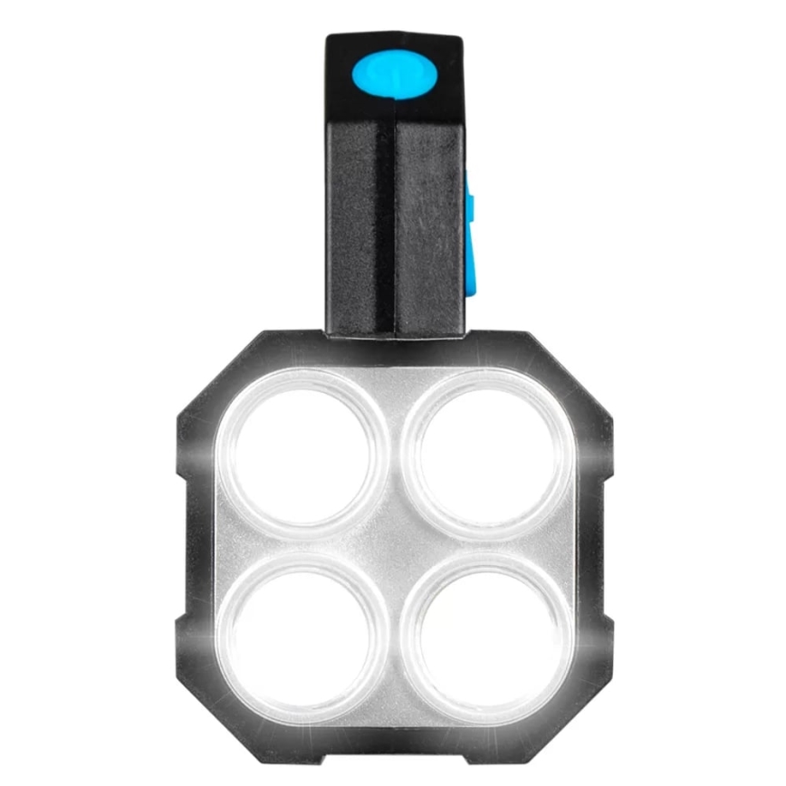LED Ljusreglerad uppladdningsbar ficklampa LED/5V IPX4 250 glansig 1200 mAh