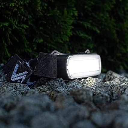 LED Ljusreglerad uppladdningsbar pannlampa LED/5V IPX4 300 glansig 1200 mAh