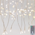LED Ljusreglerad utomhus Julgardin CURTAIN 360xLED/8,4W/230V 2x2 m IP44 varm vit + fjärrkontroll