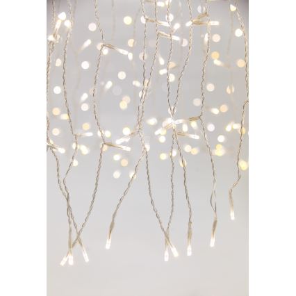 LED Ljusreglerad utomhus Julgardin CURTAIN 360xLED/8,4W/230V 2x2 m IP44 varm vit + fjärrkontroll