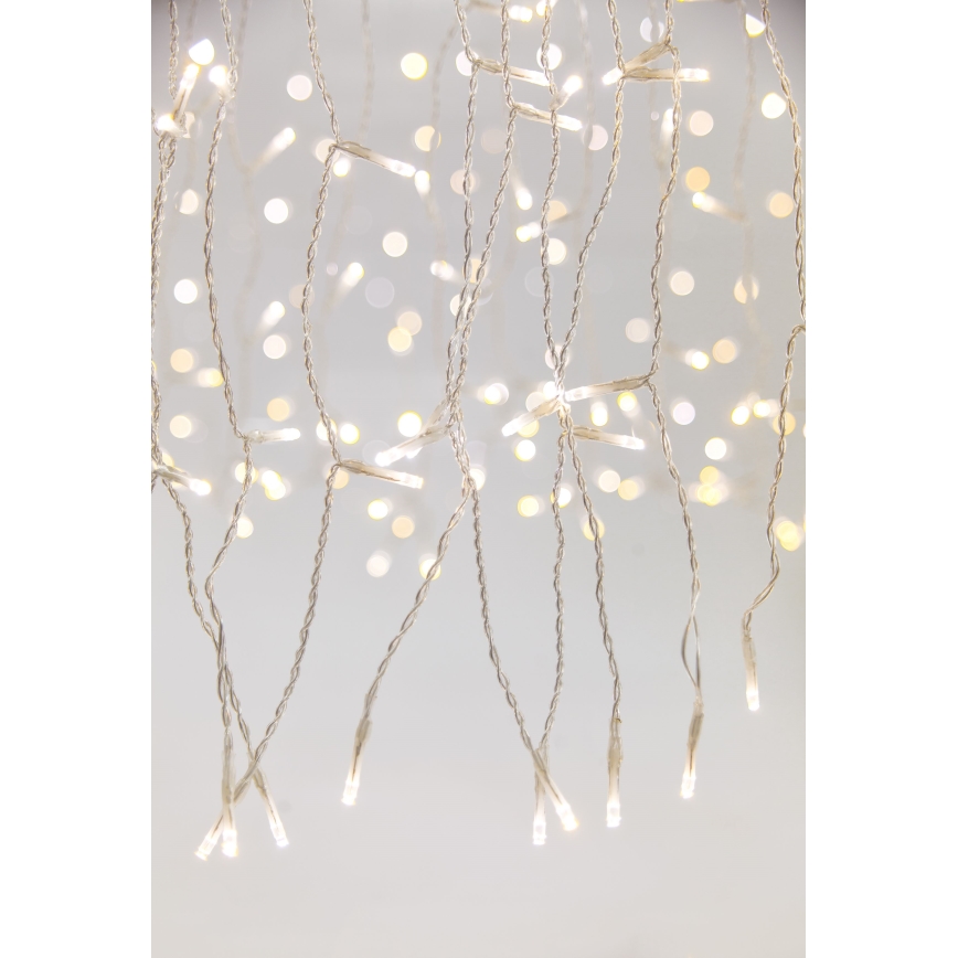 LED Ljusreglerad utomhus Julgardin CURTAIN 360xLED/8,4W/230V 2x2 m IP44 varm vit + fjärrkontroll