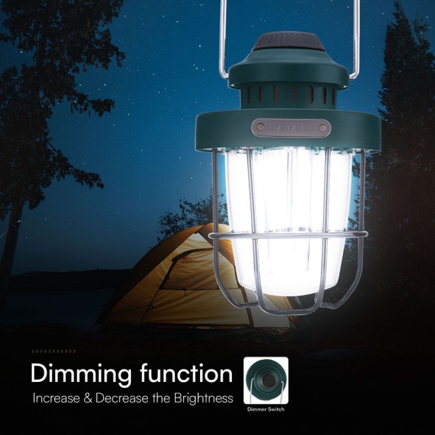 LED Ljusreglerad utomhus pendant rechargeable belysning LED/5W/5V 2700-6500K IP44