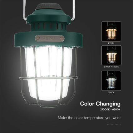 LED Ljusreglerad utomhus pendant rechargeable belysning LED/5W/5V 2700-6500K IP44