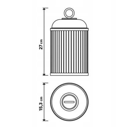LED ljusreglerad utomhuslampa CANARI LED/2W/5V IP44