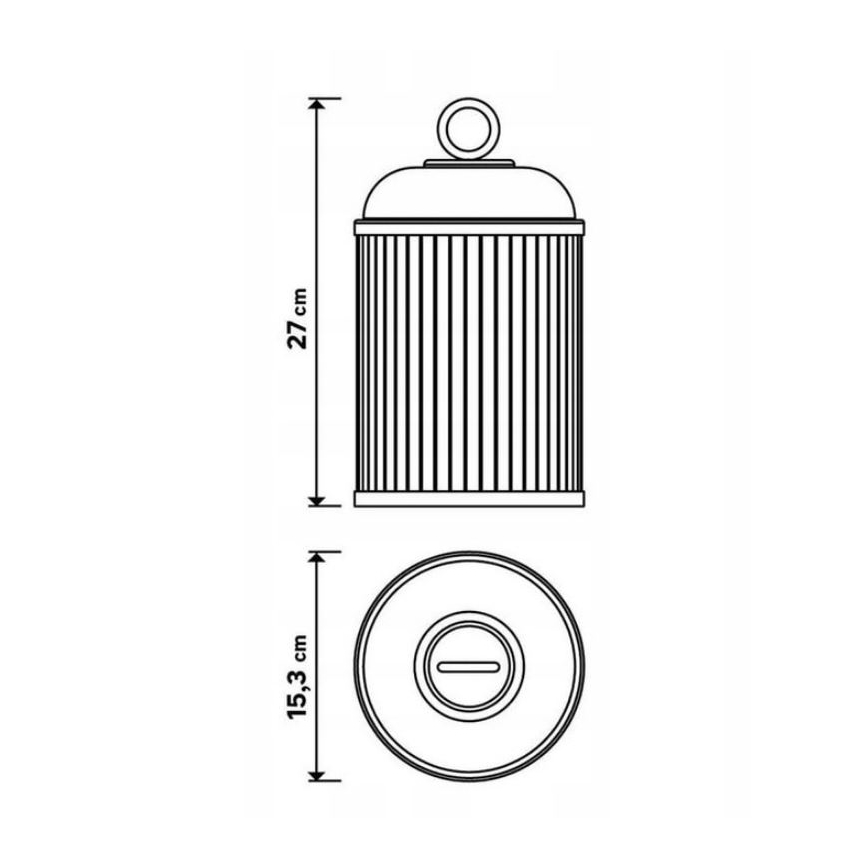LED ljusreglerad utomhuslampa CANARI LED/2W/5V IP44
