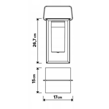 LED ljusreglerad utomhuslampa MESHY LED/2W/5V IP44