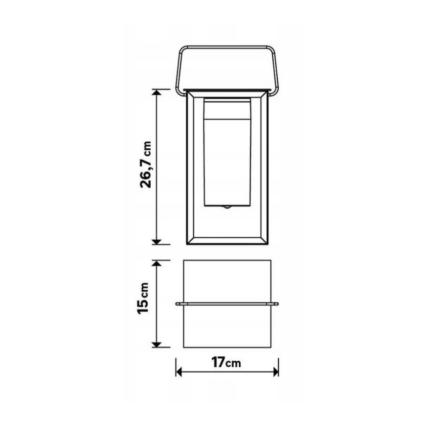 LED ljusreglerad utomhuslampa MESHY LED/2W/5V IP44
