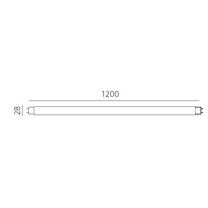 LED lLsrör T8 G13/18W/230V 4000K 120 cm