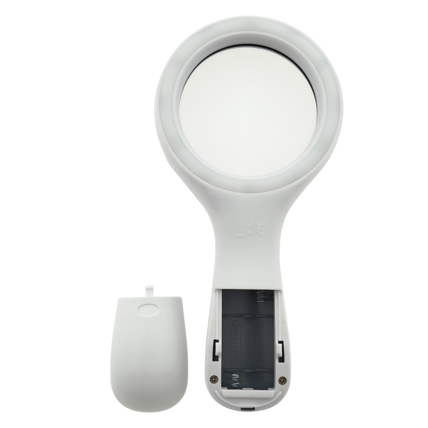 LED lupp 3×förstoring med LED-belysning LED/3W/2xAAA IP22