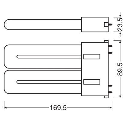 LED lysrör 2G10/12W/230V 4000K - Osram