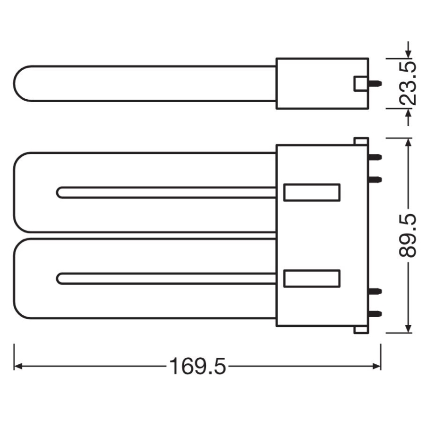 LED lysrör 2G10/12W/230V 4000K - Osram