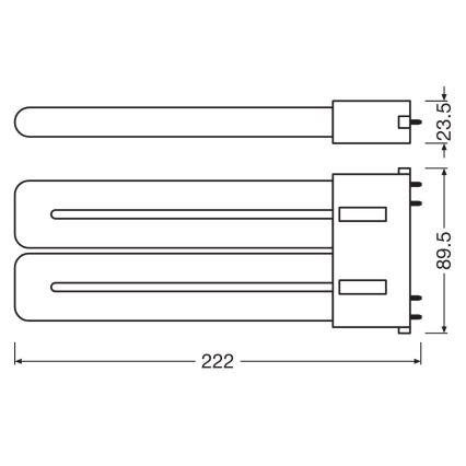LED lysrör 2G10/20W/230V 3000K - Osram