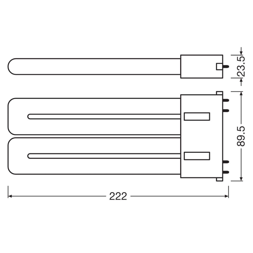 LED lysrör 2G10/20W/230V 3000K - Osram