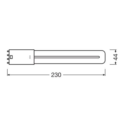 LED lysrör 2G11/8W/230V 3000K - Osram