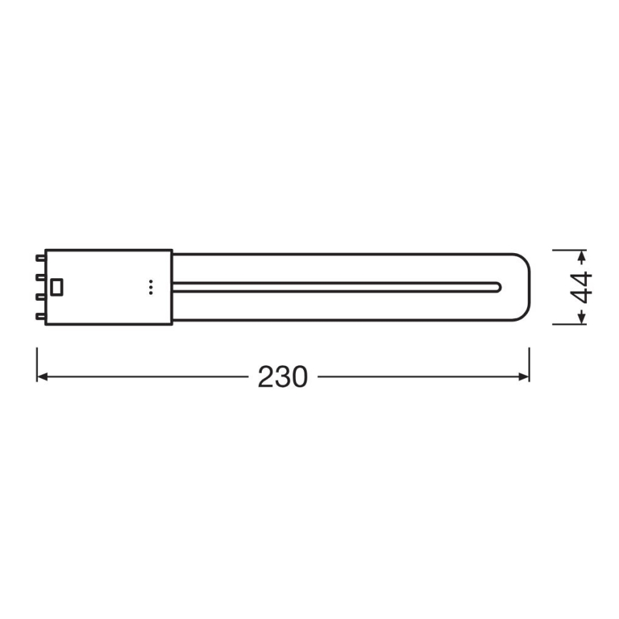 LED lysrör 2G11/8W/230V 3000K - Osram