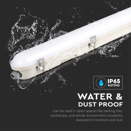 LED lysrör arbetsbelysning med nödmodul EMERGENCY LED/36W/230V 6500K 120cm IP65