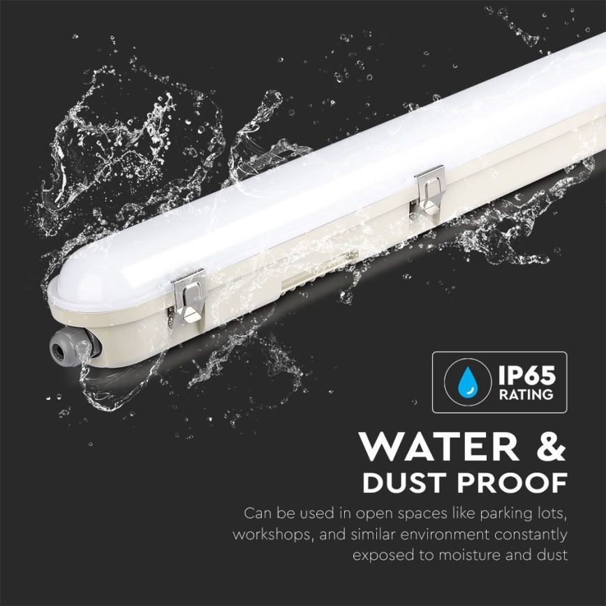 LED lysrör arbetsbelysning med nödmodul EMERGENCY LED/36W/230V 6500K 120cm IP65