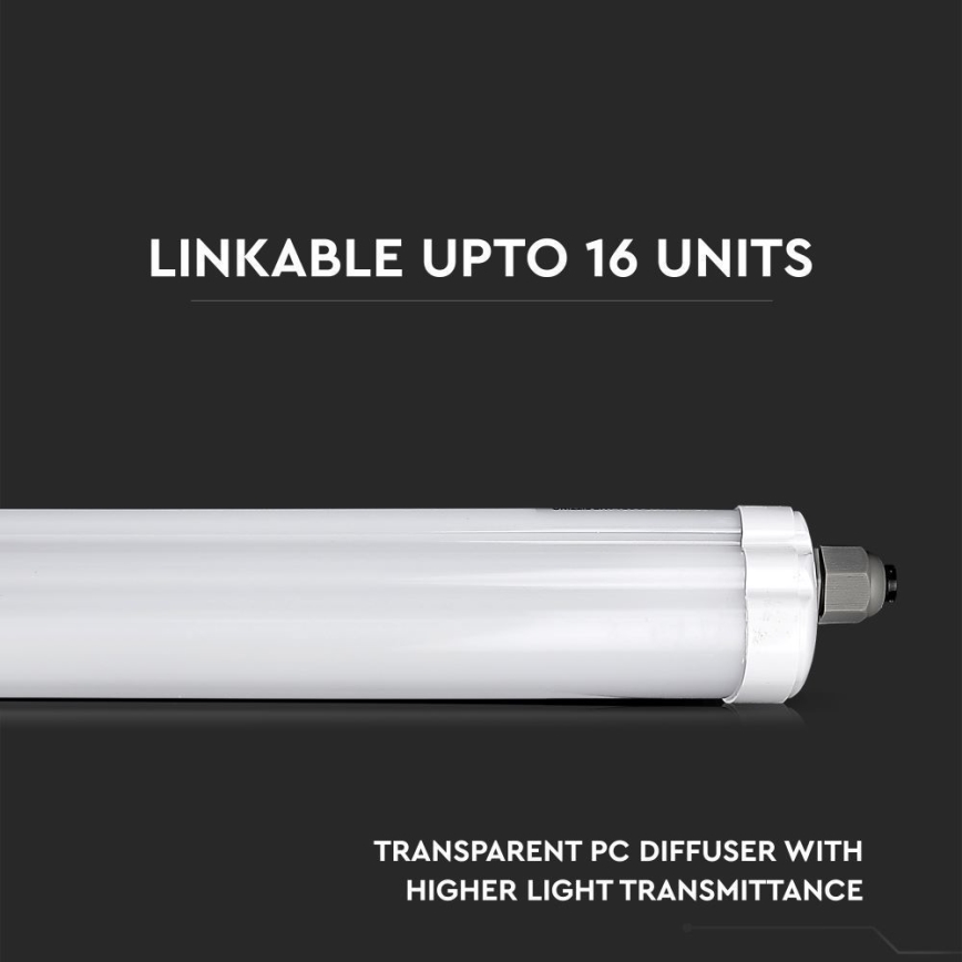 LED lysrör arbetsbelysning G-SERIES LED/18W/230V 4000K IP65 60 cm