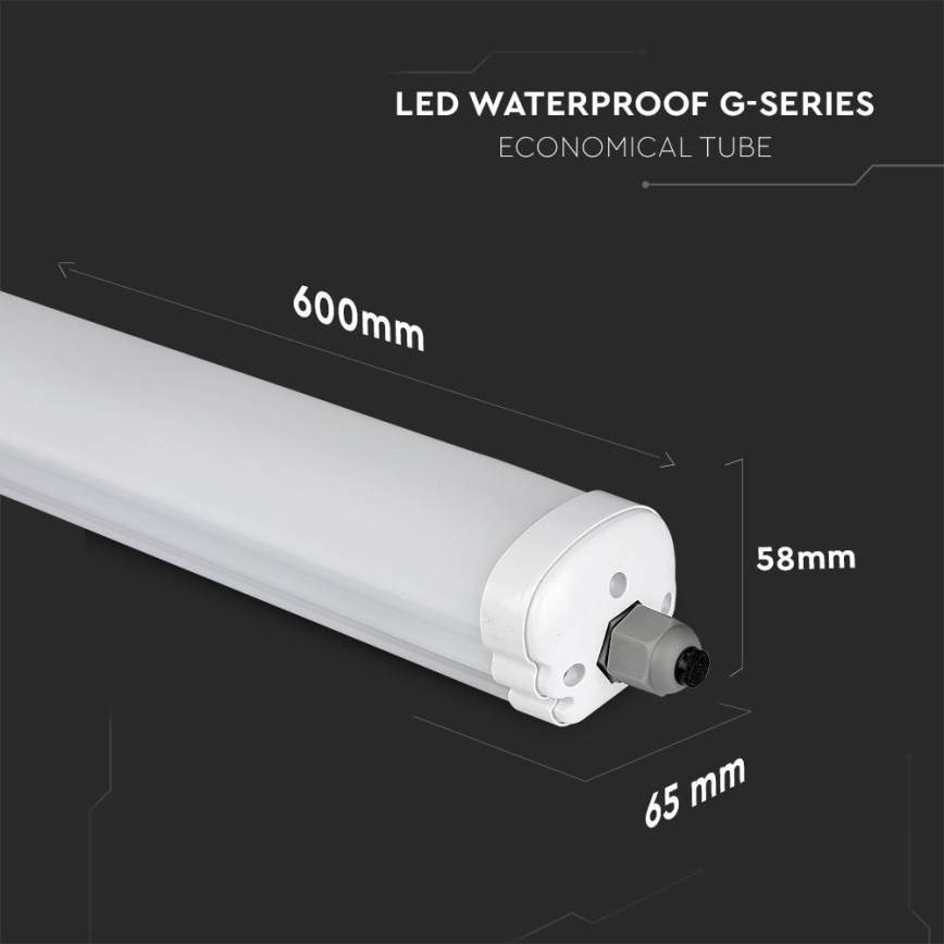 LED lysrör arbetsbelysning G-SERIES LED/18W/230V 4000K IP65 60 cm