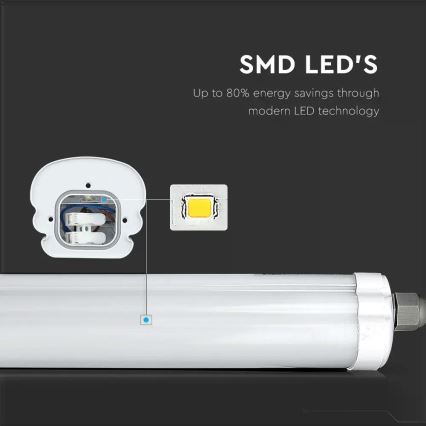 LED lysrör arbetsbelysning  G-SERIES LED/48W/230V 4000K 150cm IP65