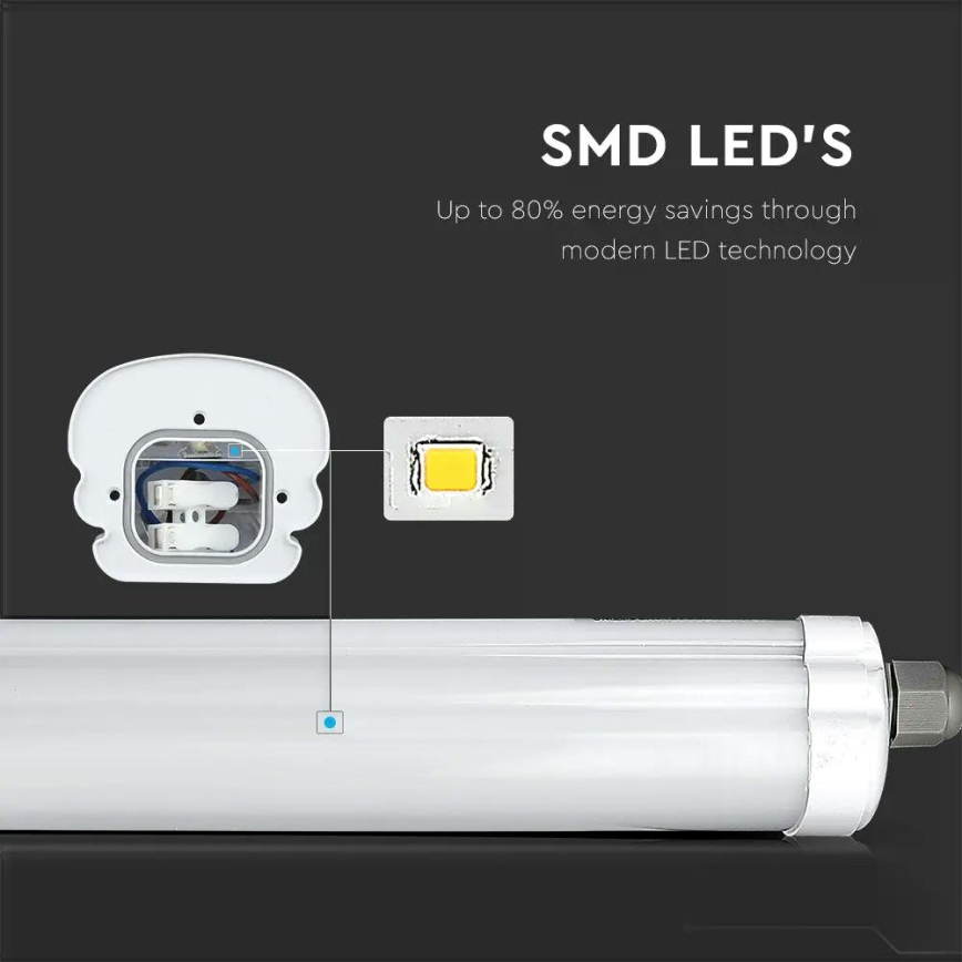 LED lysrör arbetsbelysning  G-SERIES LED/48W/230V 4000K 150cm IP65