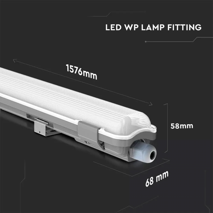 LED lysrör arbetsbelysning LED/22W/230V 6400K 150cm IP65