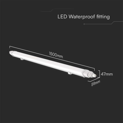 LED lysrör arbetsbelysning LED/48W/230V 4000K IP65 150 cm