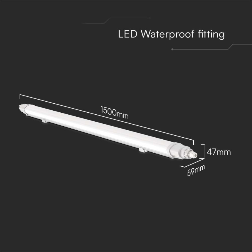 LED lysrör arbetsbelysning LED/48W/230V 6500K IP65 150 cm