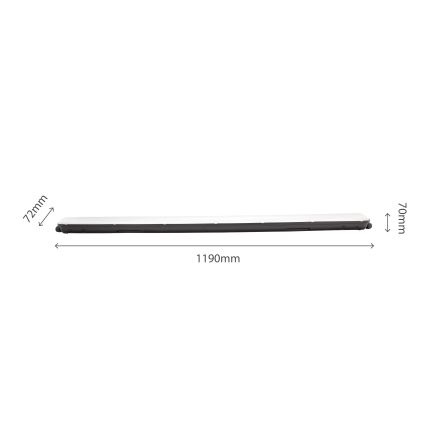 LED lysrör arbetsbelysning LIMEA GIGANT LED/38W/230V IP65 1190mm svart