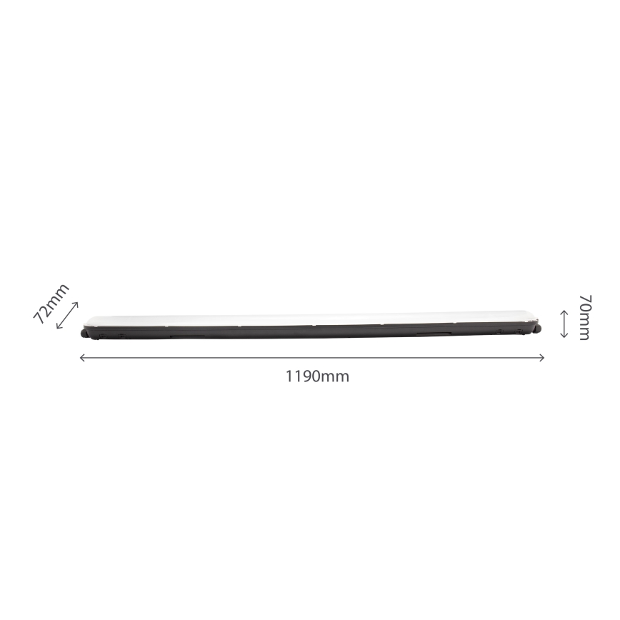 LED lysrör arbetsbelysning LIMEA GIGANT LED/38W/230V IP65 1190mm svart