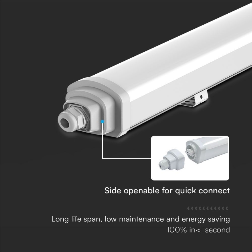 LED lysrör arbetsbelysning SAMSUNG CHIP LED/18W/230V 4000K IP65 60 cm