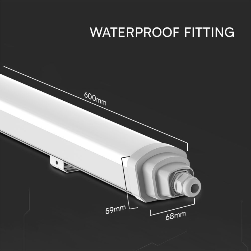 LED lysrör arbetsbelysning SAMSUNG CHIP LED/18W/230V 4000K IP65 60 cm