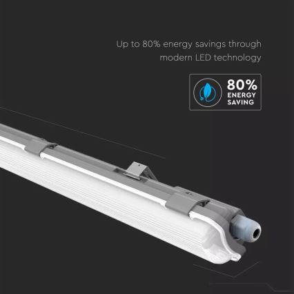 LED lysrör arbetsbelysning T8 1xG13/18W/230V 6400K 120cm IP65