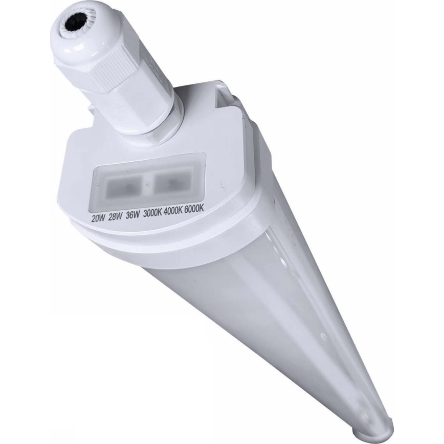 LED Ljusreglerad Industriell fluorescerande belysning VOLITER LED/20/28/36W/230V 3000/4000/6000K 120 cm IP65 vit