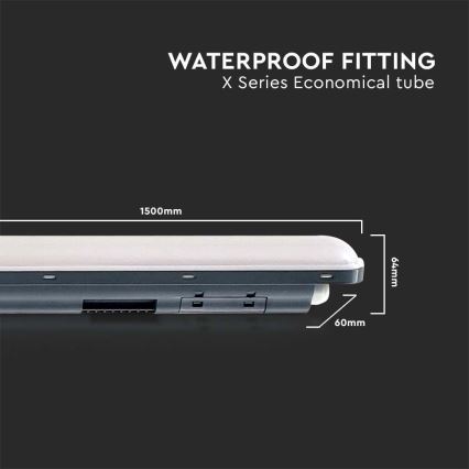 LED lysrör arbetsbelysning X-SERIES LED/48W/230V 6500K 150 cm IP65