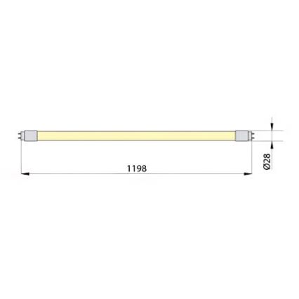 LED Lysrör ECOSTER T8 G13/18W/230V 3000K