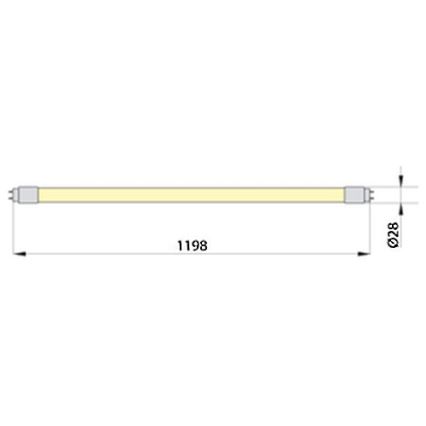 LED Lysrör ECOSTER T8 G13/18W/230V 4000K