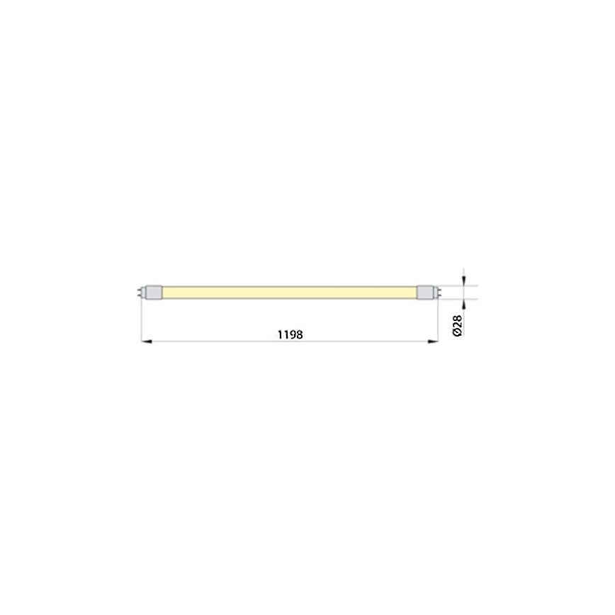 LED Lysrör ECOSTER T8 G13/18W/230V 4000K